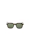 Saint Laurent Eyewear Square Frame Sunglasses In Green