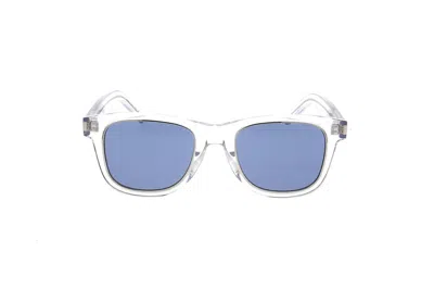 Saint Laurent Eyewear Square Frame Sunglasses In Transparent
