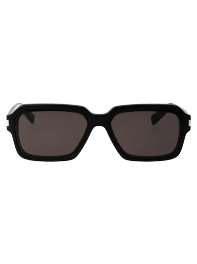 Saint Laurent Eyewear Sunglasses In 001 Black Black Black