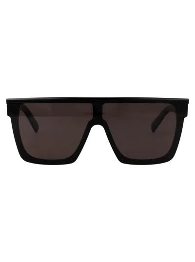 Saint Laurent Sl 607 Sunglasses In 001 Black Black Black