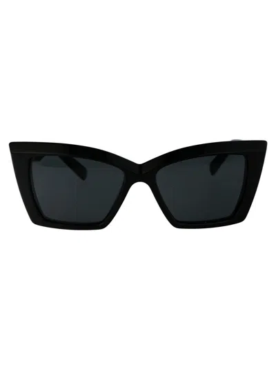 Saint Laurent Sl 657 Sunglasses In 001 Black Black Black