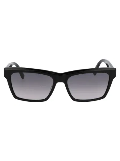 Saint Laurent Eyewear Sunglasses In 001 Black Black Grey