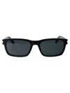 Saint Laurent Sl 662 Sunglasses Black In 001 Black Crystal Black