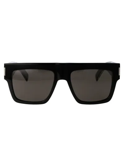 Saint Laurent Sl 628 Sunglasses In 001 Black Crystal Black