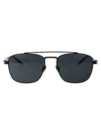 Saint Laurent Eyewear Sunglasses In 001 Black Crystal Black