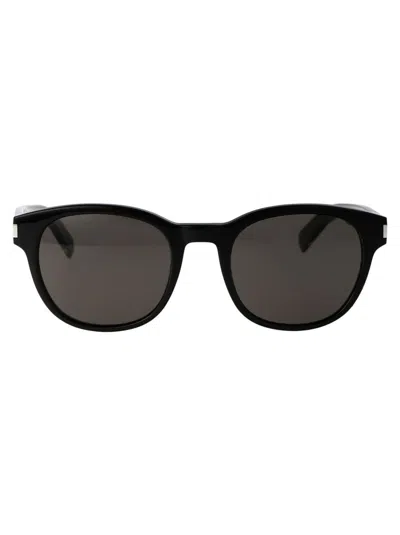 Saint Laurent Eyewear Sunglasses In 001 Black Crystal Black