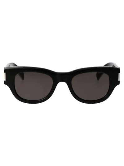 Saint Laurent Eyewear Sunglasses In 001 Black Crystal Grey