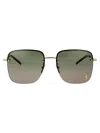 Saint Laurent Sunglasses Sl 312 M 003 In 003 Gold Gold Green