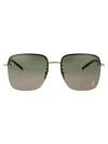 Saint Laurent Sunglasses Sl 312 M 003 In 003 Gold Gold Green