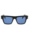Saint Laurent Sl 469 Sunglasses In 005 Black Black Blue