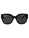 Saint Laurent Sl M95/f Sunglasses In 005 Black Black Grey