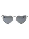 Saint Laurent Eyewear Sunglasses In 014 Silver Silver Silver