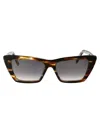 Saint Laurent Sl 276 Mica Sunglasses In 042 Havana Havana Grey