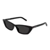 Saint Laurent Black Cat Eye Ladies Sunglasses Sl 277 009 52