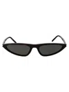 Saint Laurent Sl 7030 Sleek Acetate Cat-eye Sunglasses In Black