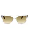 Saint Laurent Crystal-crystal-brown Recycled Acetate Sunglasses