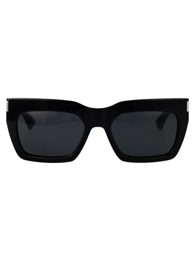 Saint Laurent Sl 810 Linea Corner Angle 001 Black Sunglasses