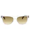 Saint Laurent Crystal-crystal-brown Recycled Acetate Sunglasses