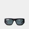 Saint Laurent '740' Rectangular Frame Sunglasses