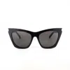 Saint Laurent Cat Eye Sunglasses In Black