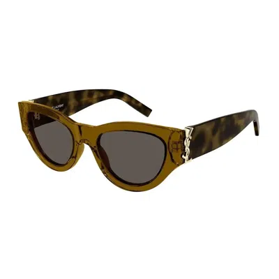 Saint Laurent Eyewear Sunglasses In Brown