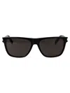 Saint Laurent Black Crystal Black Acetate Sunglasses In Black