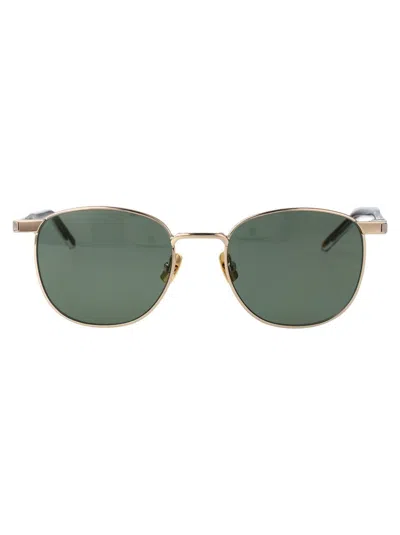 Saint Laurent Eyewear Sunglasses In Gold