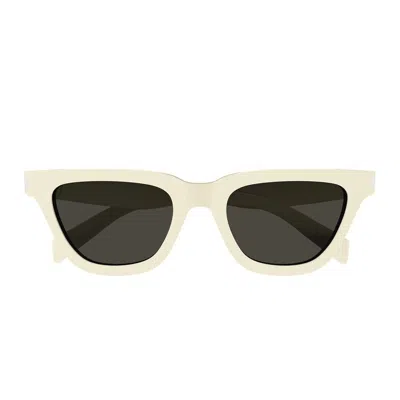 Saint Laurent Eyewear Square Frame Sunglasses In Beige