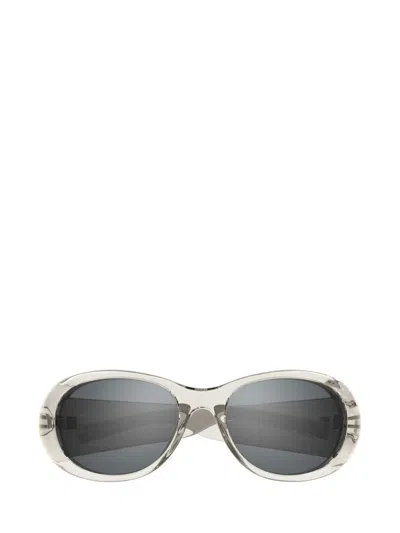 Saint Laurent Eyewear Pillow Oval Sunglasses In Beige
