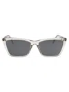 Saint Laurent Eyewear Sunglasses In Beige-beige-silver