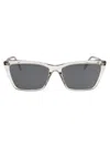 Saint Laurent Eyewear Sunglasses In Beige-beige-silver