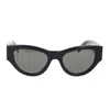 Saint Laurent Cat-eye Frame Sunglasses In Black