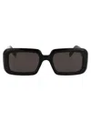 Saint Laurent Eyewear Rectangular Frame Sunglasses In Black