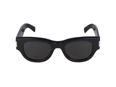 Saint Laurent Eyewear Sunglasses In 001 Black Crystal Grey