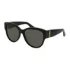 Saint Laurent Oversized Square-frame Sunglasses In Black