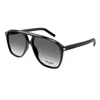 Saint Laurent Sl 596 Dune 006 Navigator Sunglasses In Black