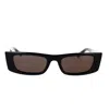 Saint Laurent Eyewear Rectangular Frame Sunglasses In Black