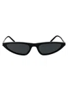 Saint Laurent Sl 7030 Sleek Acetate Cat-eye Sunglasses In Black