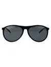 Saint Laurent Black Sl 667 Sunglasses In Black