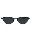 Saint Laurent Black-black-black Metal Sunglasses In Black