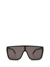 Saint Laurent Mask Frame Sunglasses In Brown