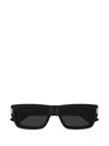 Saint Laurent 54mm Rectangular Sunglasses In Black