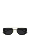 Saint Laurent 50mm Rectangular Sunglasses In Black