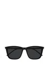 Saint Laurent 56mm Rectangular Sunglasses In Black