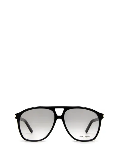 Saint Laurent Eyewear Pilot Frame Tinted Sunglasses In Black