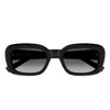 Saint Laurent Rectangular-frame Recycled Acetate Sunglasses In Black