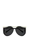 Saint Laurent 55mm Irregular Sunglasses In Black