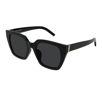 Saint Laurent Ysl Acetate Cat-eye Sunglasses In Black