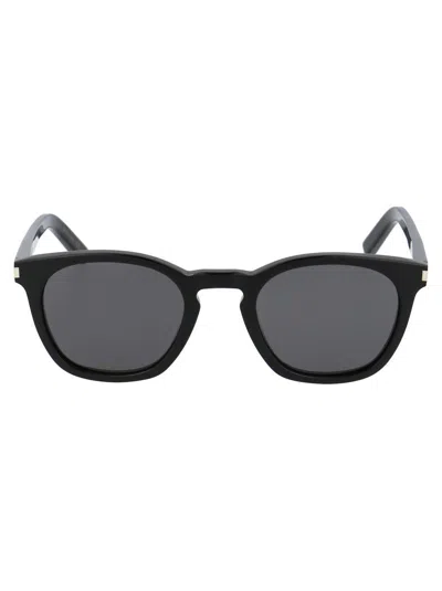 Saint Laurent Eyewear Sunglasses In Black-black-smoke