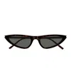 Saint Laurent Sl 7030 Sleek Acetate Cat-eye Sunglasses In Black